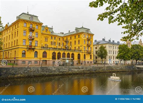 View of a Channel in the Central Gavle. Sweden Editorial Photo - Image ...