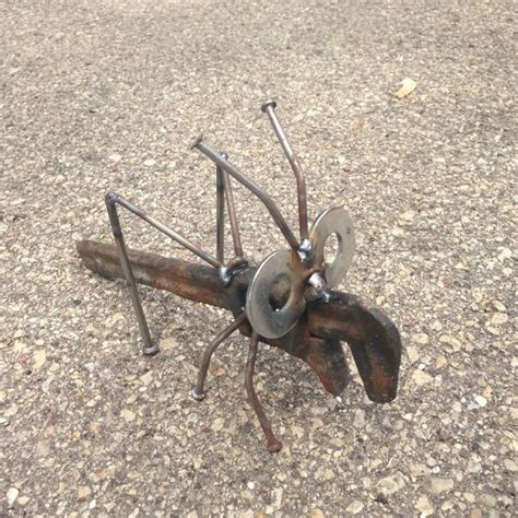 Pipe Wrench Grasshopper Recycled Garden Yard Art Etsy Scrap Metal