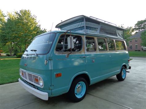 1968 Chevy Sport Van 108 W The Rare Travel Cruiser Camper Conversion V8 Auto For Sale