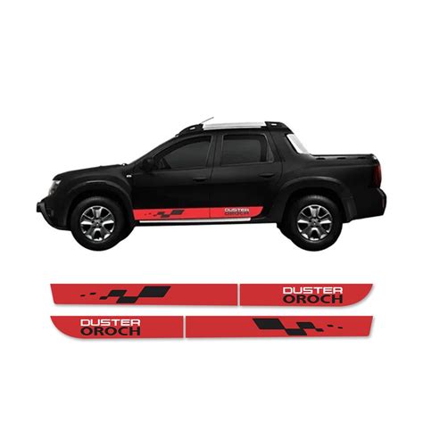 Kit Adesivo Faixa Lateral Renault Duster Oroch Vermelho Shopee Brasil