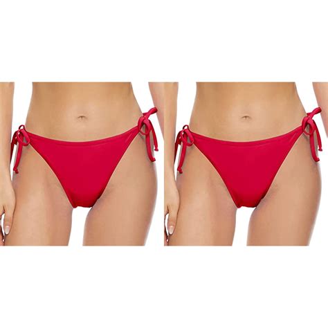 Wijhcboe 2 Pack Women Plus Size Maternity Swim Bottoms Vintage Print Low Waist Brazilian Bikini