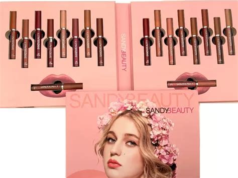 Set Piezas Labiales Con Estuche Colores Mate Nude Beauty Mercadolibre