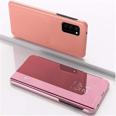 Clear View Cover Samsung Galaxy S20 Rose Goud MobileSupplies Nl