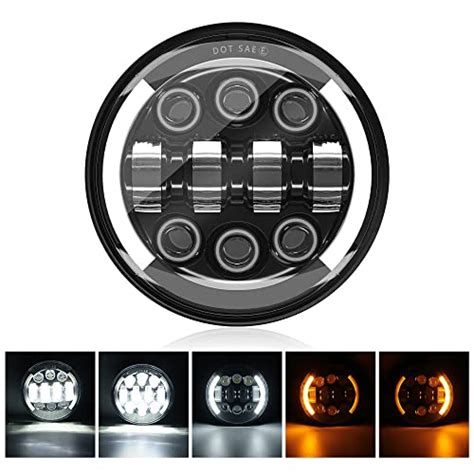 Mondeview Optique Moto Full Led Chrom Phare Rond De Phare Led