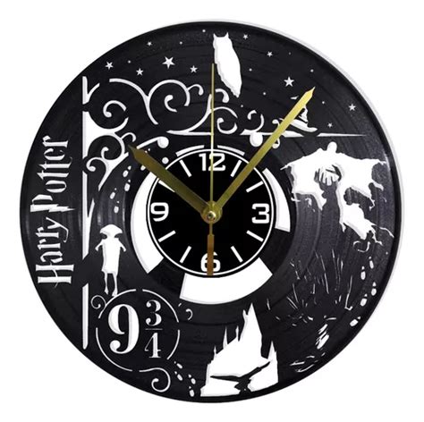 Reloj De Pared Disco Vinil Vinilo Acetato Harry Potter Ci Meses