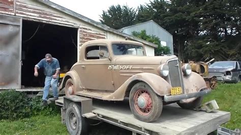 All Original Barn Find 1934 Chevrolet Coupe Deluxe Barn Finds Hot Sex Picture