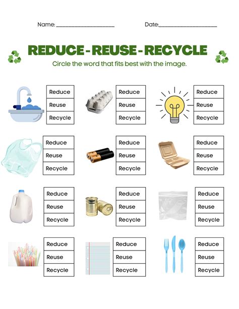 Recycling Worksheets For Kids Hubpages Worksheets Library