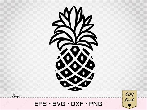 Pineapple Silhouette SVG