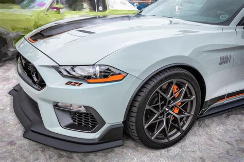 2021 Fighter Jet Gray Ford Mustang Mach 1 X128 Photograph By Rich Franco Fine Art America