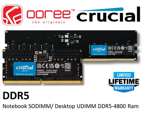 CRUCIAL DDR5 4800MHZ 5200MHZ PRO KIT 5600MHZ RAM DESKTOP PC UDIMM