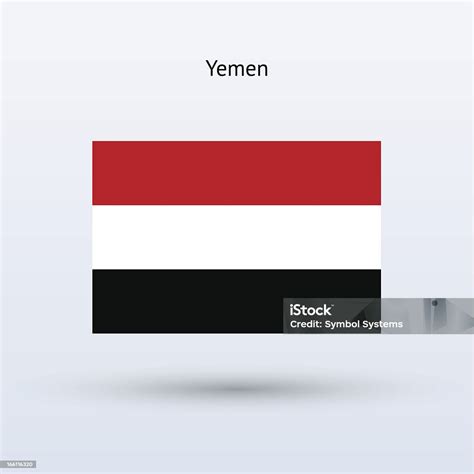 bendera yaman ilustrasi stok  gambar  bendera simbol