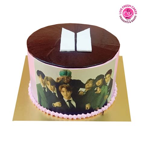 BTS Theme Cake 1 - livefreshcakes.com