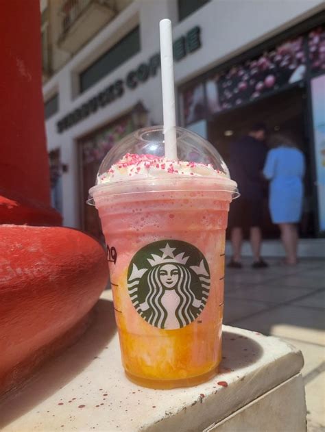 Starbucks Raspberryandpasionfruit Frappuccino In 2022 Frappe Frappuccino Raspberry