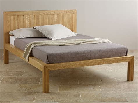 Fresco Natural Solid Oak 4ft 6 Double Bed Bedroom Furniture Furniture Bed Solid Oak Beds