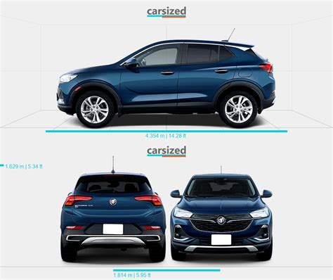 Buick Encore Gx 2019 2023 Dimensions Side View