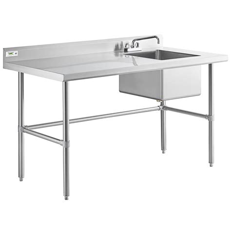 Regency 30 X 60 16 Gauge Stainless Steel Work Table With Right Sink