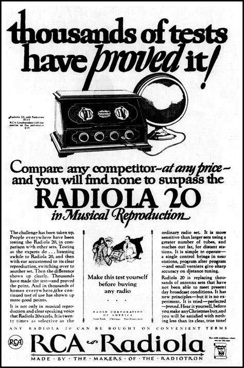 Advertising For The RCA Radiola 20 Radio In The Pittsburgh Flickr