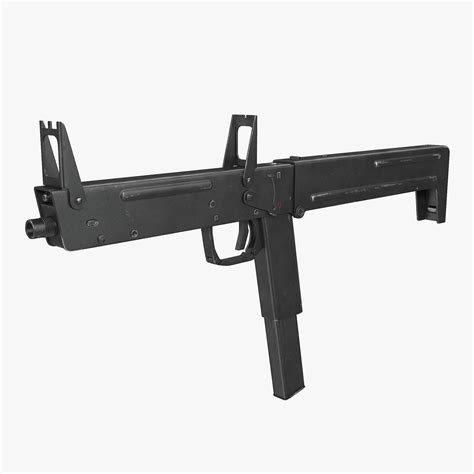 Russian Folding Submachine Gun PP-90 SMG 3D Model $49 - .3ds .c4d .fbx ...