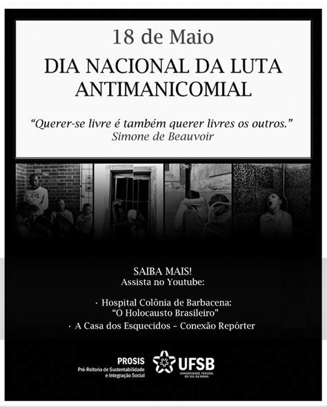 18 De Maio Dia Nacional Da Luta Antimanicomial