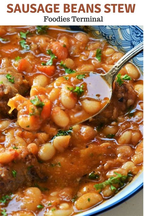 Herbed White Bean And Sausage Stew Instant Pot Beans And Sausage