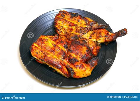 Half Grilled Chicken Royalty-Free Stock Photo | CartoonDealer.com #85202277