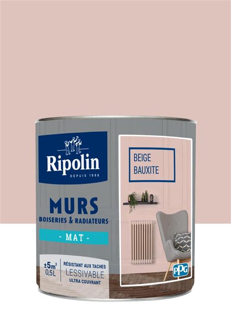 Peinture Beige Bauxite Mur Boiserie Radiateur Ripolin Mat L