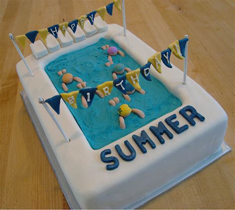 Pool Party Cakes Swimming Pool Cakes In The Swim Pool Blog