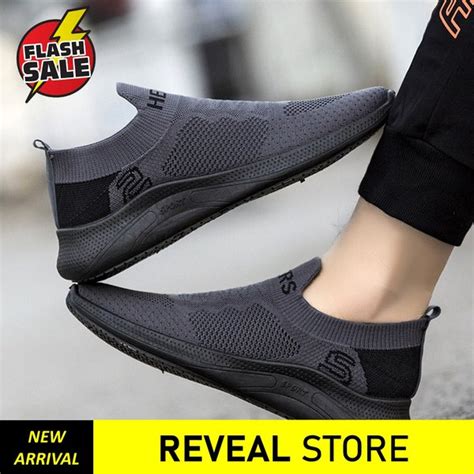 Jual Sepatu Sneakers Pria Slip On Tanpa Tali Import Original Laki Laki