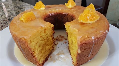 Bolo De Laranja Casca Sem Glúten e Sem Lactose Delicioso