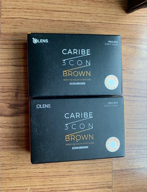 6 00 Olens Caribe 3CON Brown Monthly Contact Lenses Beauty