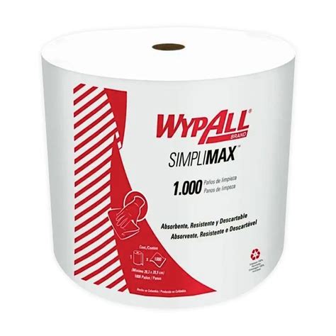 Pano Limpeza Wypall X50 Simplimax Jumbo Rolo C 1000 Un Trevilub