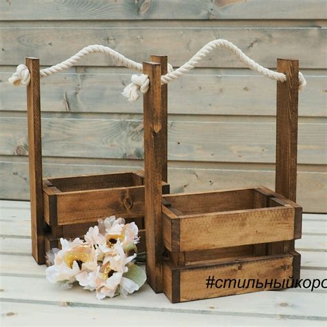 Коробочки для цветов, ящики из реек, коробки в интернет-магазине ...