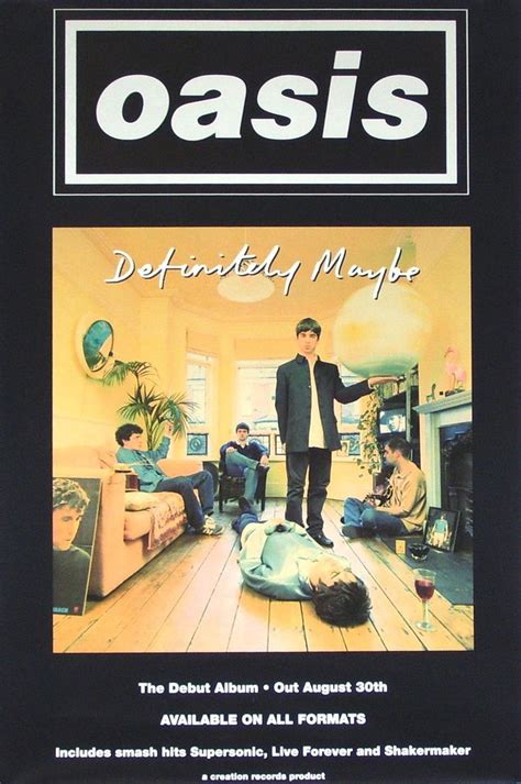 Oasis Definitely Maybe Póster De Banda Portadas De Discos