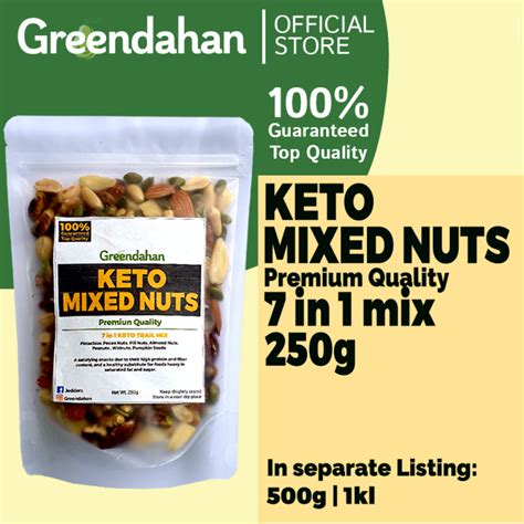 Greendahan Keto MIXED NUTS 250g 7 In 1 Trail Mix Keto Friendly