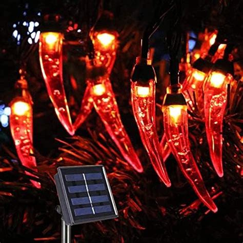 Behiller Christmas Decorations Solar Garden Lights Outdoor Ft Led