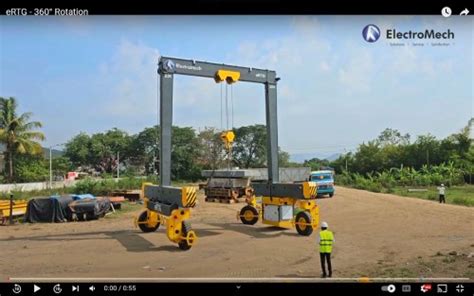 Rubber Tyred Gantry Cranes RTG ElectroMech