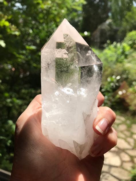 Reserved for Aminah-Large Clear Raw Quartz Crystal, Brazil, Clean, 450. ...