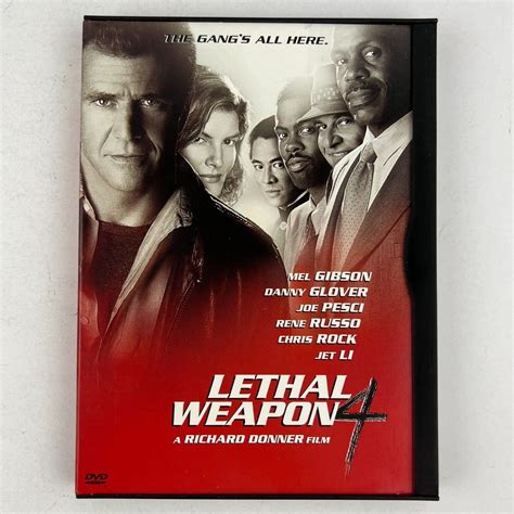 Lethal Weapon 4 DVD Mel Gibson, Danny Glover, Joe Pesci, Rene Russo ...