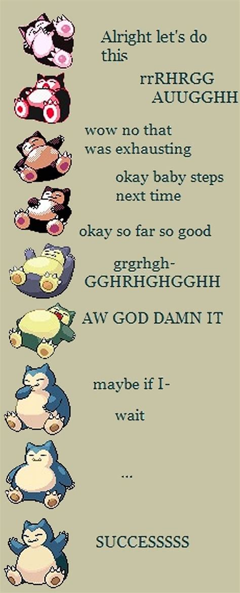 Evolution of Snorlax - Gaming | Pokemon funny, Pokemon memes, Pokemon