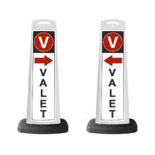 Valet Sign Panel White W Arrow Symbol Sign V Sd K Valet