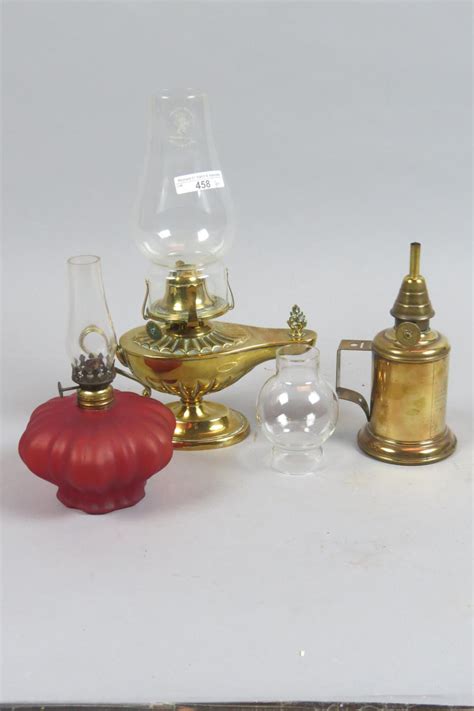 Sold Price 3 Antique Miniature Size Oil Lamps September 5 0118 500 Pm Edt