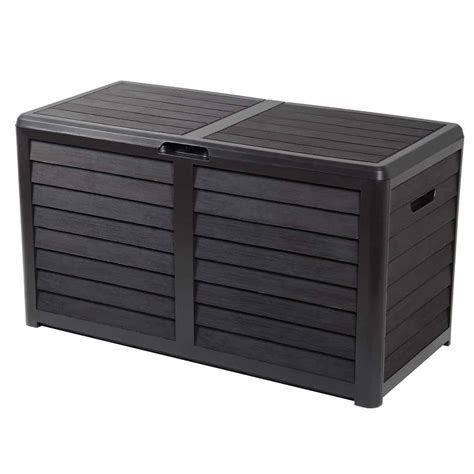 Coffre De Rangement Baya Couleur Anthracite En R Sine L Mobilier