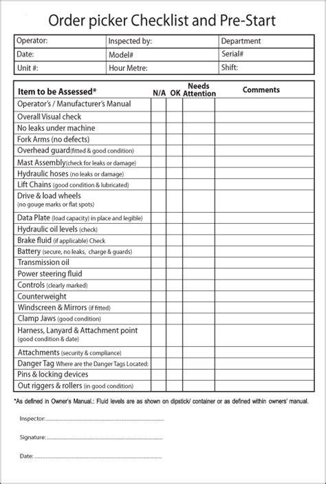 Best Images Of Printable Vehicle Inspection Checklist Free Vehicle A