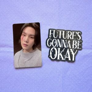 Future S Gonna Be Okay Agust D Dday Vinyl Waterproof Sticker Kpop