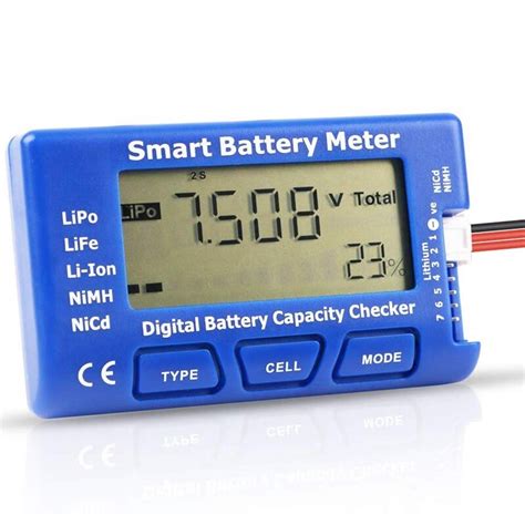 Probador Digital De Capacidad De Bater A Rc Medidor De Bater A