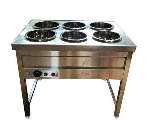 Commercial Cooking Range Stainless Steel Hot Bain Marie For Commercial