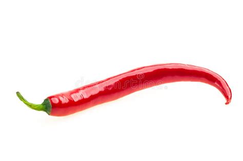 Red Hot Chili Pepper Isolated On A White Background Stock Photo Image Of Chili Isolated