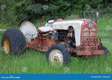 Old Forgotten Tractor Stock Photo Image Of Farming Farm 5843128