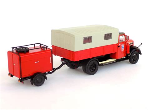 Robur Garant K Remorque Tsa Firetruck Germany Red White