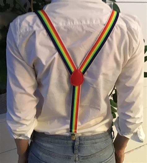 Gay Suspenders Lgbt Braces Pride Suspenders Gay Braces Rainbow Braces Colorful
